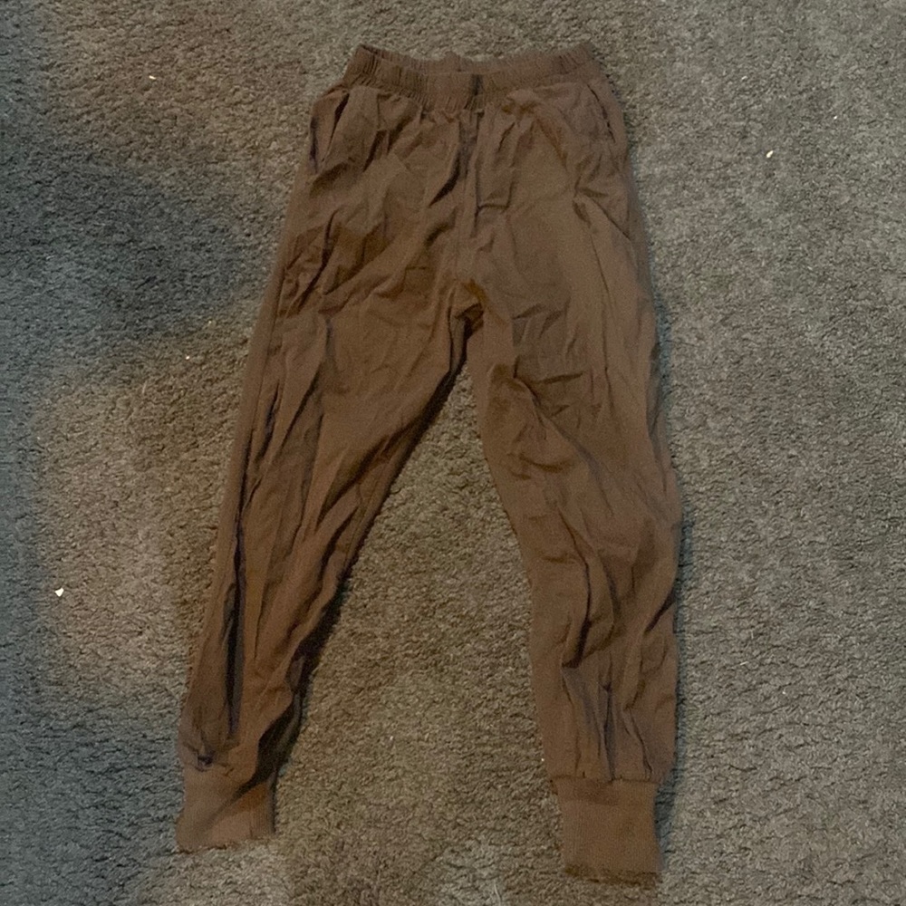 Chocolate brown Zara joggers